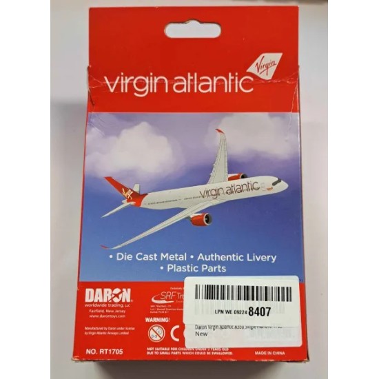 DARON VIRGIN ATLANTIC A350 SINGLE DIECAST RT1705 - BOX DAMAGE