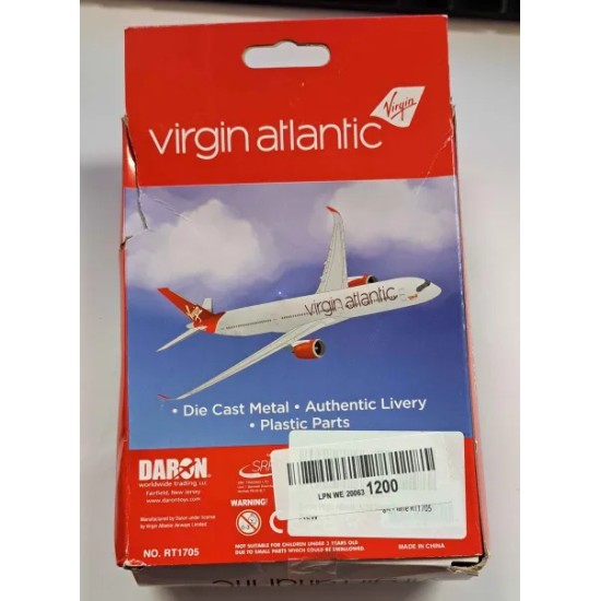 DARON VIRGIN ATLANTIC A350 SINGLE DIECAST RT1705 - BOX DAMAGE