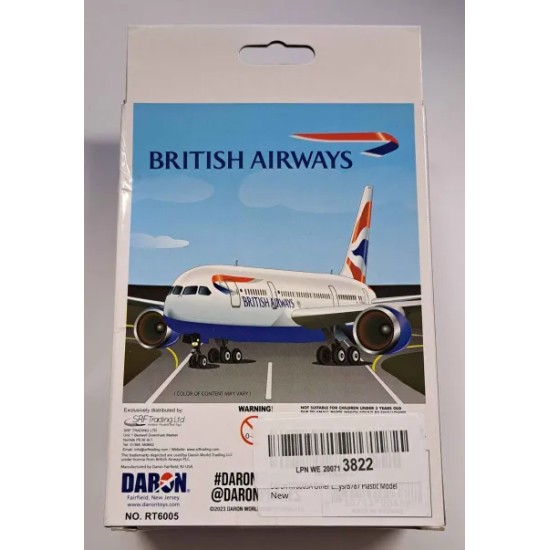 DARON BRITISH AIRWAYS B787 DIECAST MODEL RT6005 - BOX DAMAGED