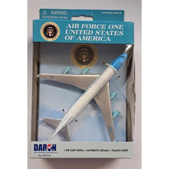 DARON AIR FORCE ONE DIECAST MODEL PLANE RT5734 - TORN BOX