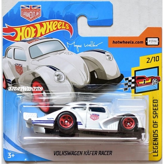 HOT WHEELS LEGENDS OF SPEED 2/10 VOLKSWAGEN KAFER RACER WHITE FJY06