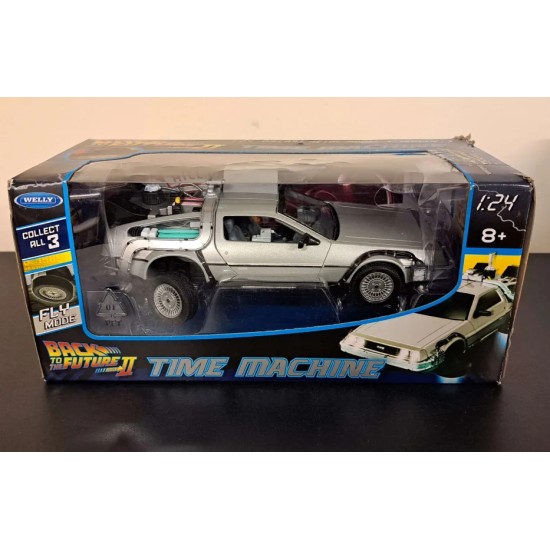 WELLY 1/24 BACK TO THE FUTURE II DELOREAN FLYING VERSION 22441F - BROKEN WHEEL