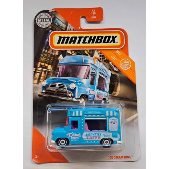 MATCHBOX 1/64 ICE CREAM KING MBX CITY 43/100 GKK82 -SPLIT PACKAGING