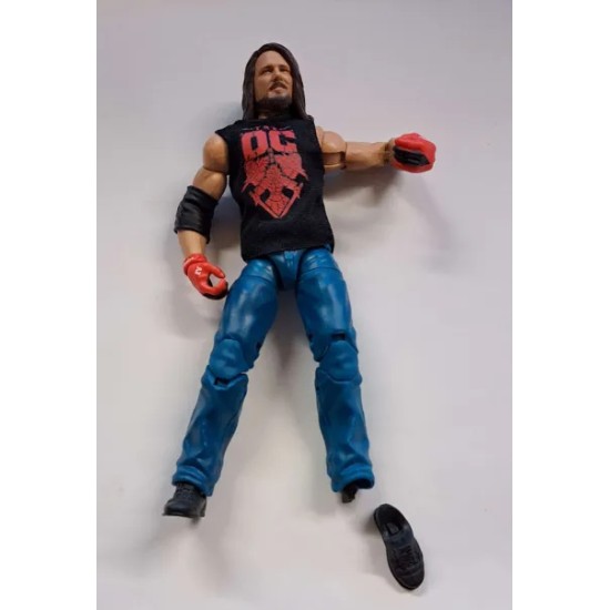 WWE ELITE COLLECTION WRESTLEMANIA AJ STYLES FIGURE HDD83 - BROKEN FOOT