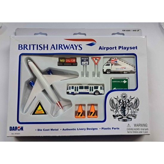 DARON BRITISH AIRWAYS AIRPORT PLAYSET RT6001 - BOX DAMAGE