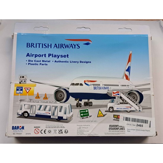 DARON BRITISH AIRWAYS AIRPORT PLAYSET RT6001 - BOX DAMAGE