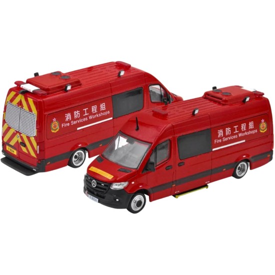 1/64 51 MERCEDES - BENZ SPRINTER HK FIRE SERVICES CAR (WS) MB22SPR5101