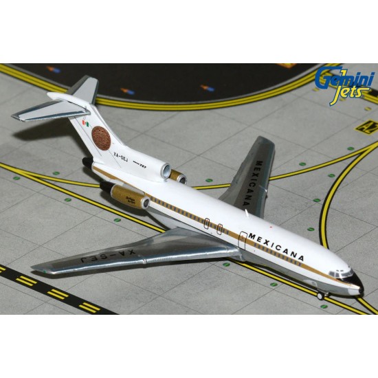 1/400 MEXICANA AIRLINES B727-100 XA-SEJ AZTECA DE ORO (POLISHED BELLY) GJMXA2351