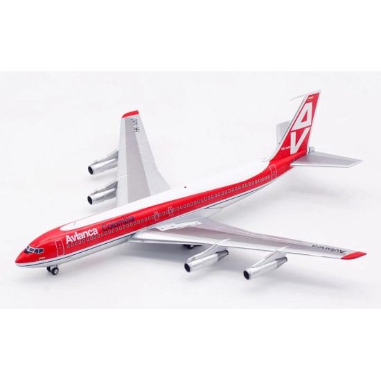 1/200 AVIANCA BOEING 707-359B HK-1410 POLISHED WITH STAND IF707AV0225P
