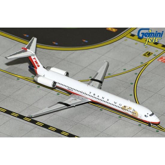 1/400 TRANS WORLD AIRLINES (TWA) MD-80 N960TW FINAL LIVERY GJTWA1711