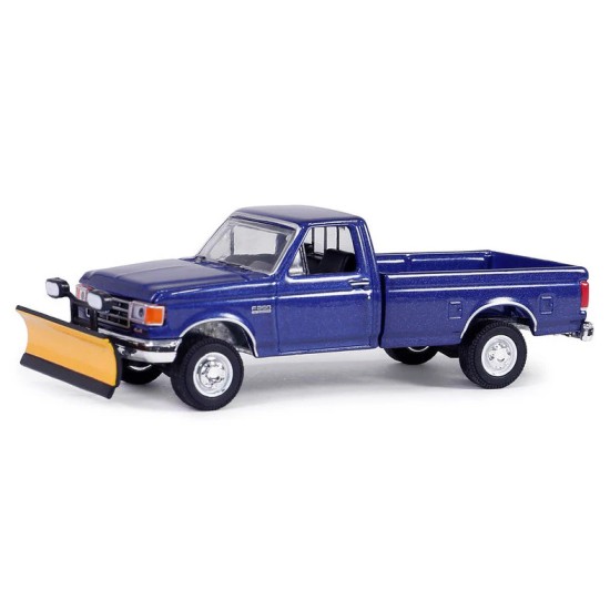 1/64 BLUE COLLAR COLLECTION 1991 FORD F-250 XL 4X4 WITH SNOW PLOW 35280-E