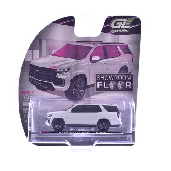 1/64 SHOWROOM FLOOR SERIES 7 - 2024 CHEVROLET TAHOE - SUMMIT WHITE 68070-E