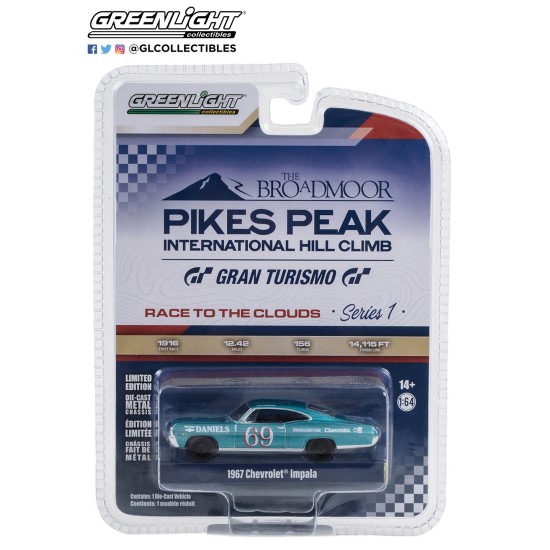 1/64 PIKES PEAK INT HILL CLIMB SERIES 1 1967 CHEVROLET IMPALA NO.69 BILL DANIELS