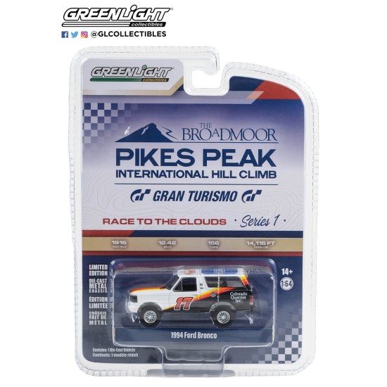 1/64 PIKES PEAK INT HILL CLIMB SERIES 1 1994 FORD BRONCO NO.17 JIMMY FORD