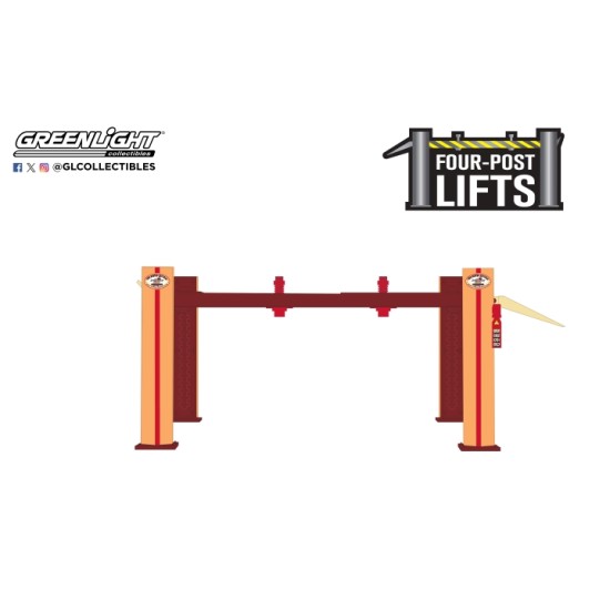 GL16210-A - 1/64 AUTO BODY SHOP - FOUR-POSTS LIFTS SERIES 6 - BUSTED KNUCKLE GARAGE SOLID PACK