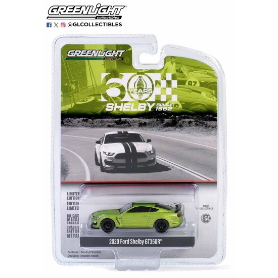 1/64 ANNIVERSARY COLLECTION SERIES 16 - 2020 FORD SHELBY GT350R - SHELBY 60 YEARS SINCE 1962 SOLID PACK