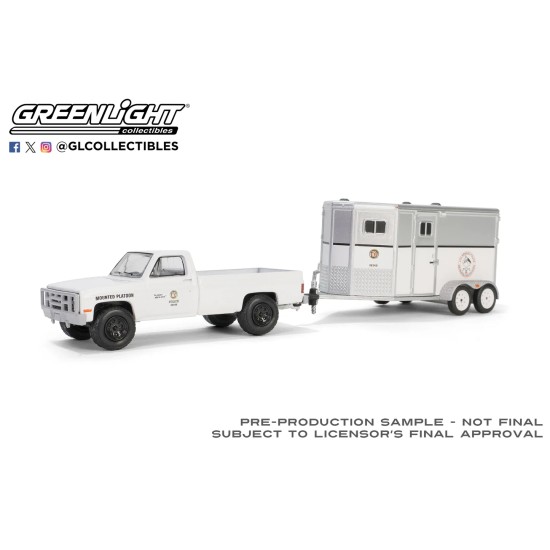 1/64 1987 CHEVROLET C20 LAPD SAR MOUNTED PLATOON WITH HORSE TRAILER 32310-C