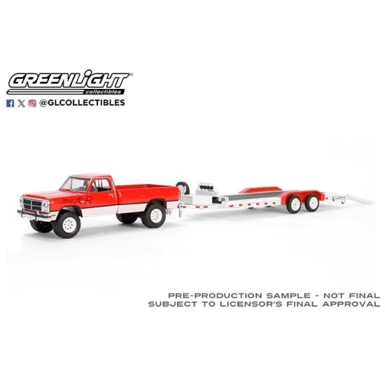 1/64 1991 DODGE RAM POWER RAM 250 WITH HEAVY DUTY CAR HAULER 32310-D