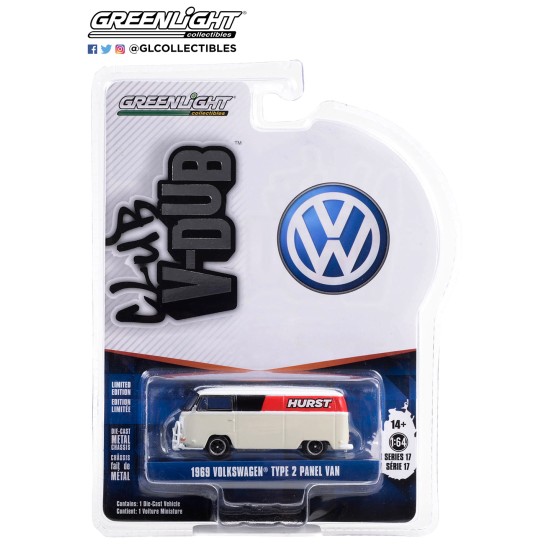 1/64 CLUB VEE-DUB 1969 VOLKSWAGEN TYPE 2 PANEL VAN - HURST SHIFTERS 36080-E