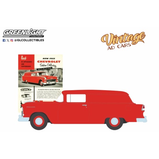 GL39150-A - 1/64 VINTAGE AD CARS SERIES 11 - 1955 CHEVROLET SEDAN DELIVERY FIRST IN APPEARANCE AND PERFORMANCE