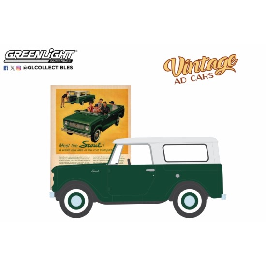 GL39150-B - 1/64 VINTAGE AD CARS SERIES 11 - 1961 HARVESTER SCOUT MEET THE SCOUT