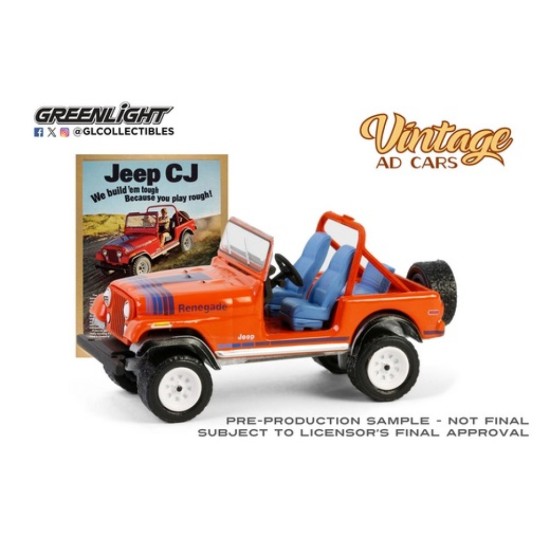 1/64 VINTAGE AD CARS SERIES 11 1979 JEEP CJ-7 RENEGADE 39150-F