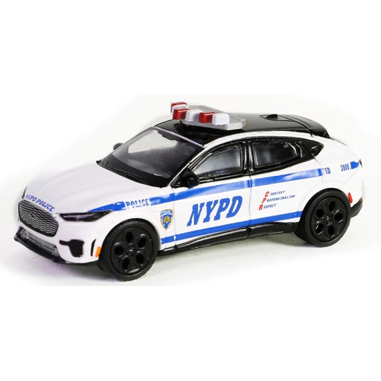 1/64 2022 FORD MUSTANG MACH-E GT - NEW YORK CITY POLICE DEPT (NYPD) 43030-F