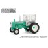 1/64 DOWN ON THE FARM 1973 TRACTOR WITH CLOSED CAB - GREEN AND WHITE 48090-A