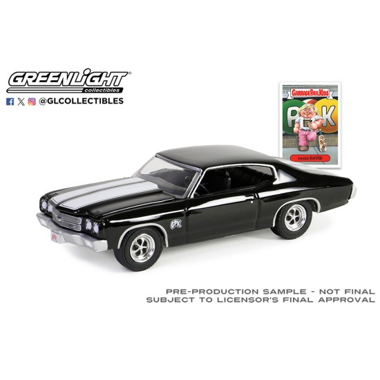 1/64 GARBAGE PAIL KIDS SERIES 6 - DAZED DAVID - 1970  CHEVROLET CHEVELLE 54100-B