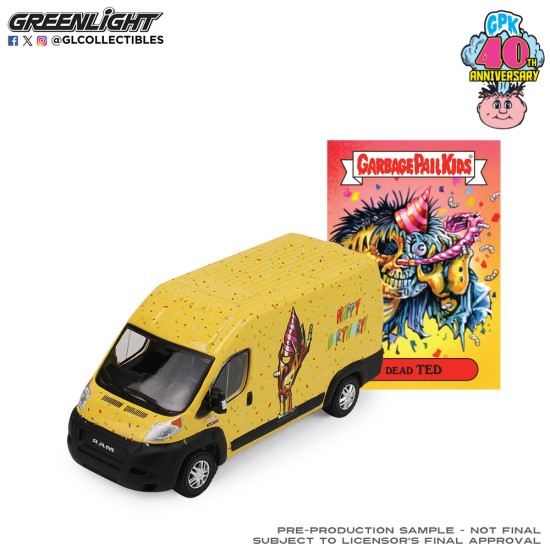 1/64 GARBAGE PAIL KIDS SERIES 9 - 40TH ANNIVERSARY - 2019 RAM PROMASTER 2500 - DEAD TED 1/64 GARBAGE PAIL KIDS SERIES 9 - 40TH ANNIVERSARY - 2019 RAM PROMASTER 2500 - DEAD TED