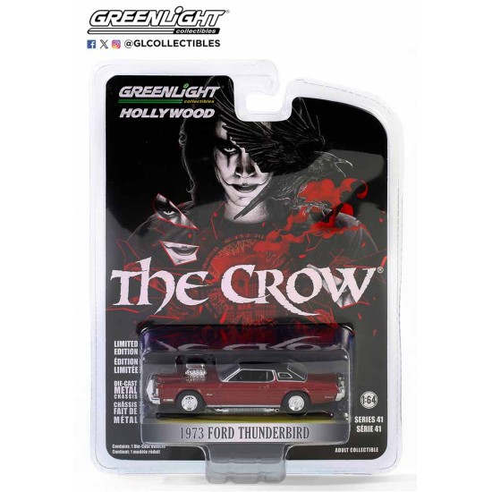 GL62020-D - 1/64 HOLLYWOOD SERIES 41 - THE CROW (1994) T-BIRD'S 1973 FORD THUNDERBIRD WITH SUPERCHARGER SOLID PACK