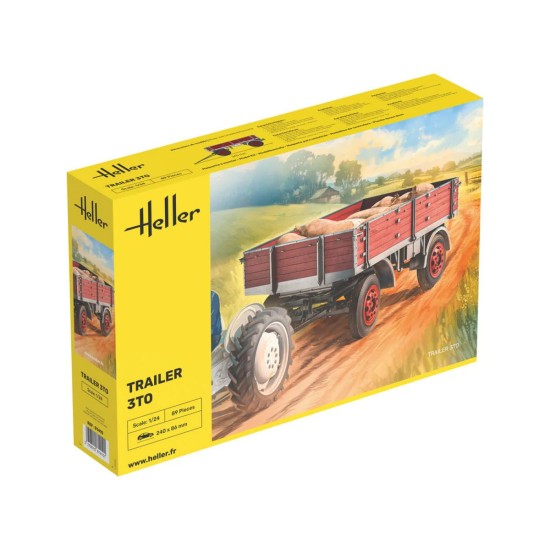 1/24 TRAILER 3TO (PLASTIC KIT) 81410