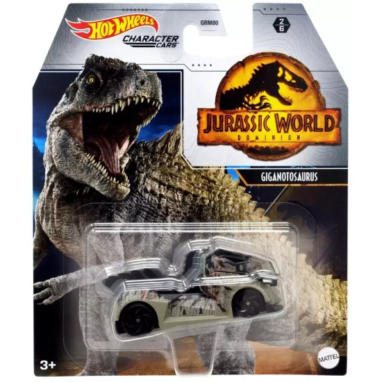 HOT WHEELS JURASSIC WORLD DOMINION GIGANOTOSAURUS 2/6 GRM82