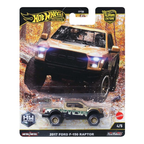 HOT WHEELS HW OFF ROAD 2017 FORD F-150 RAPTOR 4/5 JBK70