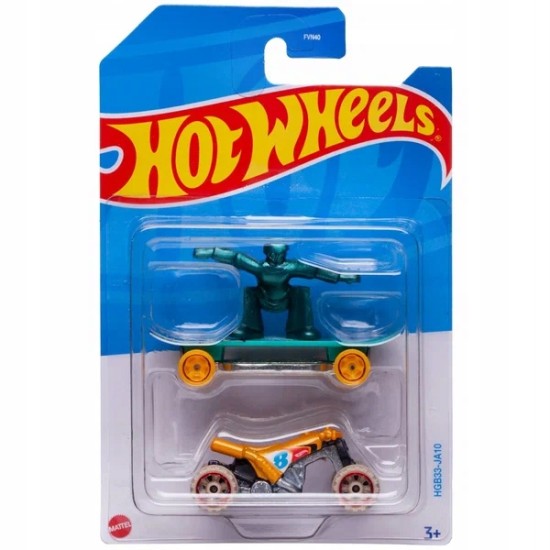 HOT WHEELS TWIN PACK SKATE BOARDER AND QUAD BIKE HGB33-JA10