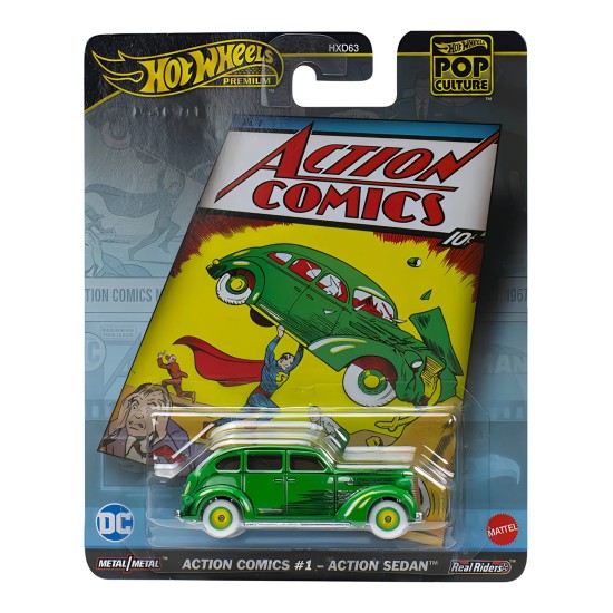 HOT WHEELS POP CULTURE ACTION COMICS #1 ACTION SEDAN HJV50