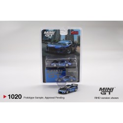 MINI GT 1/64 MAZDA RX-7 RE-AMEMIYA CHROME BLUE MALAYSIA DIECAST EXPO 2025 (RHD)