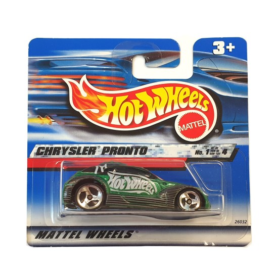 HOT WHEELS 2000 MODELS 1/64 CHRYSLER PRONTO GREEN 1/4 #029 26032