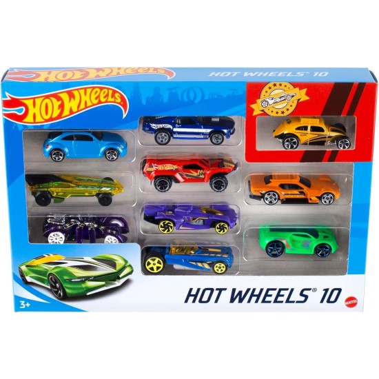 HOT WHEELS 10 CAR GIFT PACK - RANDOM STYLE - 54886