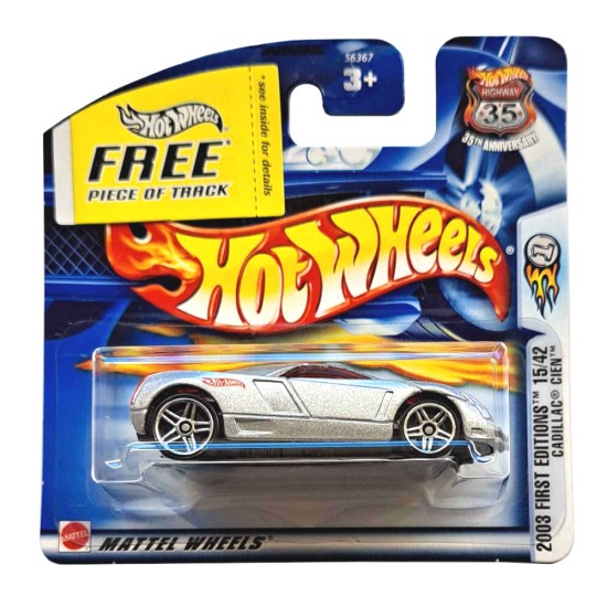 HOT WHEELS 2003 FIRST EDITIONS 15/42 CADILLAC CIEN #027 SILVER 56367