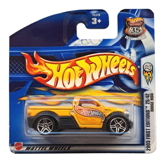 HOT WHEELS 2003 FIRST EDITIONS 25/42 DODGE M80 #037 YELLOW 56378