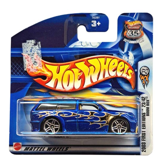 HOT WHEELS 2003 FIRST EDITIONS 23/42 BOOM BOX #035 BLUE 56391