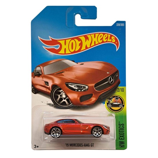 HOT WHEELS 1/64 '15 MERCEDES-AMG GT 2/10 HW EXOTICS 338/365 DVC48