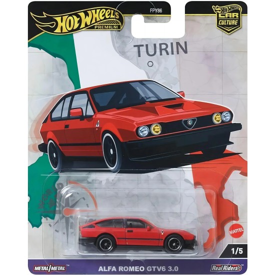 HOT WHEELS CAR CULTULRE WORLD TOUR ALFA ROMEO GTV6 3.0 1/5 HRV80