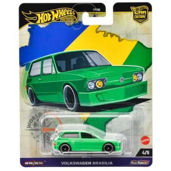 HOT WHEELS CAR CULTULRE WORLD TOUR VOLKSWAGEN BRASILIA 4/5 HRV82