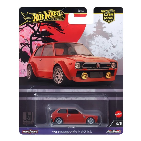 HOT WHEELS JAPAN HISTORIC HONDA CIVIC CUSTOM 4/5 HRV85