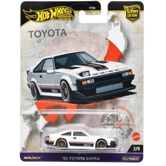 HOT WHEELS CAR CULTURE WORLD TOUR '82 TOYOTA SUPRA 2/5 HRV97
