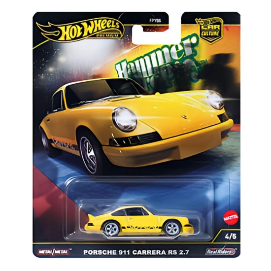 HOT WHEELS PREMIUM HAMMER DROPS PORSCHE 911 CARRERA RS 2.7 4/5 HRW07