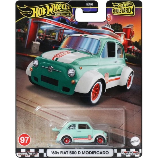 HOT WHEELS BOULEVARD '60s FIAT 500 D MODIFICADO #97 HRT65