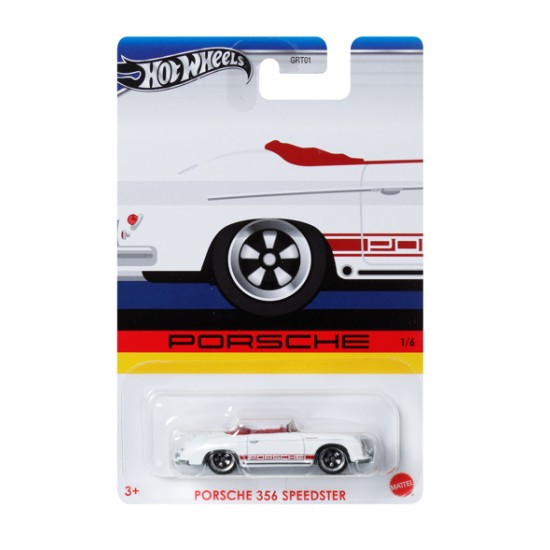 HOT WHEELS PORSCHE SERIES PORSCHE 356 SPEEDSTER WHITE 1/6 HRW56